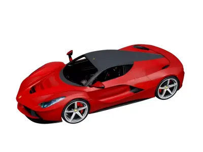 Ferrari LaFerrari Hybrid Hypercar with Advanced Aerodynamics 3D model