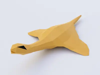 Toon turtle 3d model  Low-poly 3D model