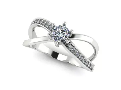 Solitaire Ring 02 3D print model