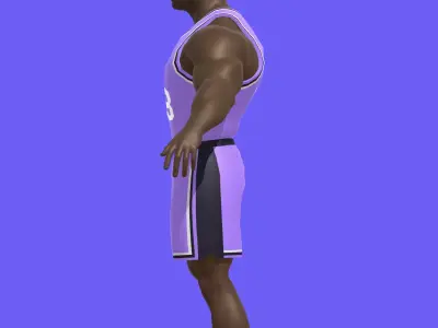BasketBall Character Low-poly 3D model