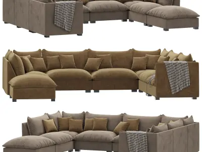 Four Hands Westwood sofa by interiorhomescapes 3D model