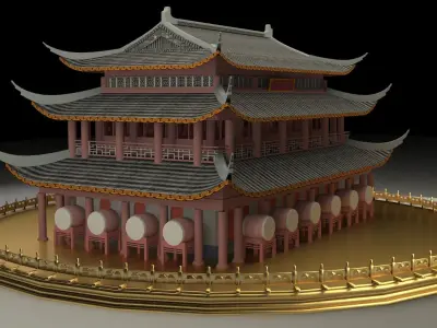 Chinese ancient house  3D model
