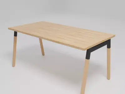 OGI W - Rectangular workstation desk - Free 3D model