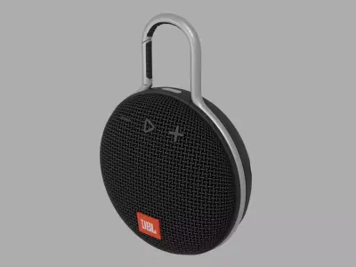 Portable speaker Clip 3 Low-poly 3D model