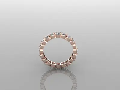 Solitaire Ring SR7 Version 1 3D model