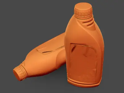 Motor Oil 2T Bottle 3D model