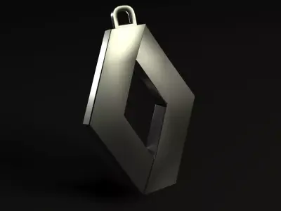 Renault Logo Key Ring 3D model