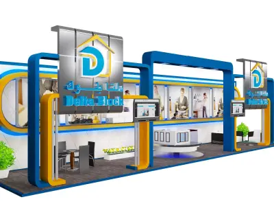 Booth Exhibition Stand a387b 3D model
