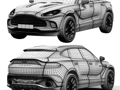 Aston Martin DBX 3D model