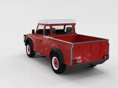 Full Land Rover Defender 110 Pick Up rev 3D model