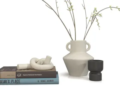 Coffee Table Decor 01 PBR 3D model