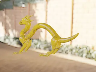 Porcelain dragon Free 3D model