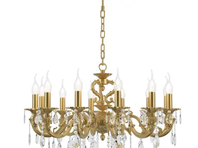 Chandelier Siena E 1 1 12 200 AG 3D model
