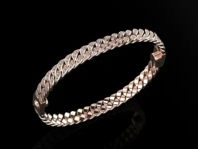 Cuban Bracelet 3D print model