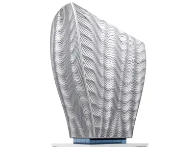 Wave Facade Modern Architectural model pack Low-poly 3D model