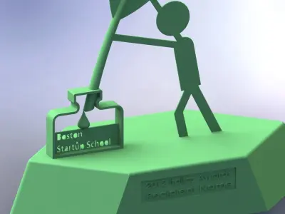 Italics2012 person holding quill Free 3D model