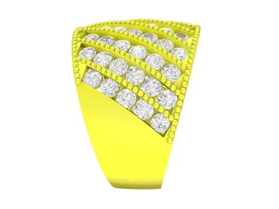 A7365 Luxury Fashion Diamond Women Ring 3D print model
