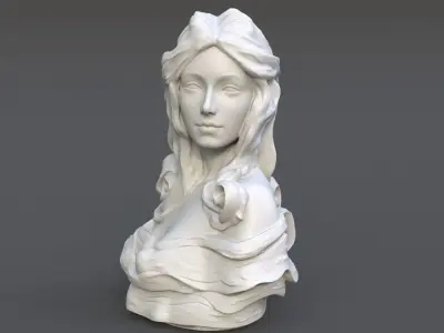 Female Bust Statue 220527 3D print model