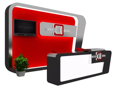 Booth Exhibition Stand a468e 3D model