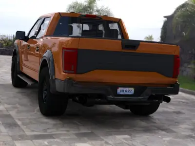Modern Pickup Truck in obj and fbx formats 3D model