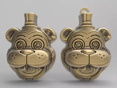 glamrock freddy face decor  3D print model