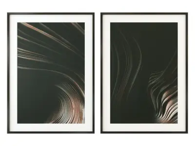 Pair Posters Set 3D model