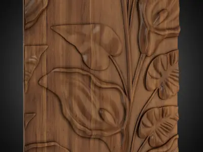 3d Wall 02 Calla 3D model