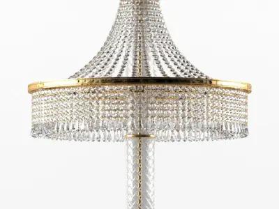 Crystal floor lamp in the classical style 3D model