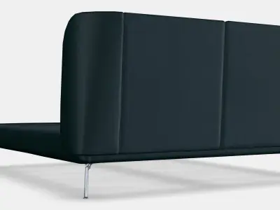 TUFJORD Upholstered bed frame Low-poly 3D model