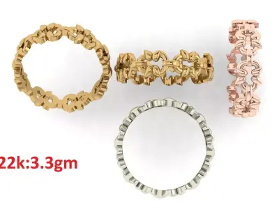 Plain Band ring  45 Free 3D print model