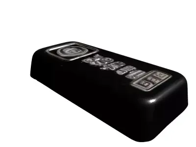 Realistic Silver Bullion Bar Low-poly 3D model
