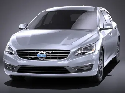 Volvo V60 2014 VRAY 3D model