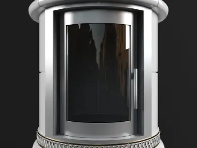 Majolica stove 3D model