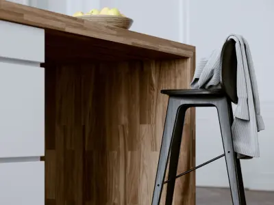 White Kitchen by Kvik 3D model