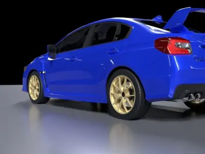 Subaru Impreza WRX STI 2015 3D model