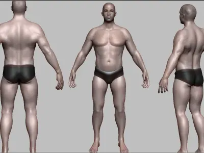 Human Character Low-poly 3D model