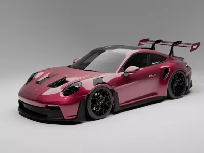 Porsche GT3 RS Cherry 3D model