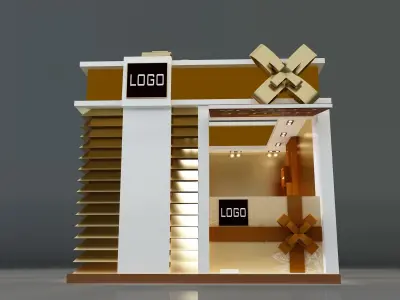 Booth Exhibition Stand a663a 3D model