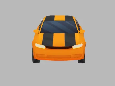 Low Poly Car Low-poly 3D model