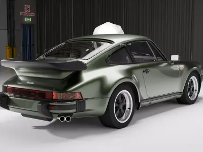 Porsche 911 Turbo 930 Low-poly 3D model