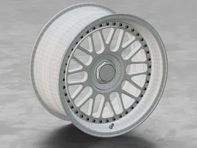 Rotiform LVS Wheel 3D Model 3D model
