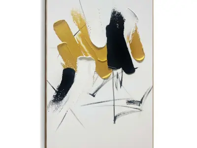 Plaster Two Photo Frame 506 Low-poly 3D model