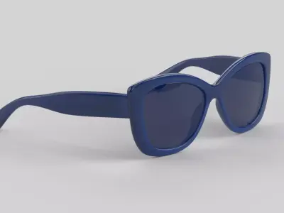 Gloss Eyewear Glasses Low-poly 3D model