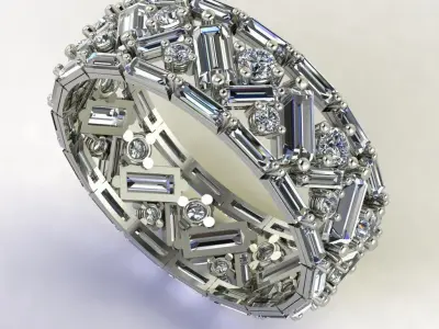 zigzag ring 3d 3D print model