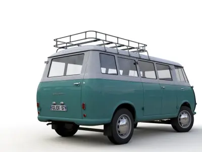 GOLIATH EXPRESS 1100 MINIBUS 1957 3D model