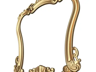 Classic Mirror 05 Low-poly 3D model