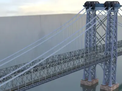 Williamsburg Bridge 3D model