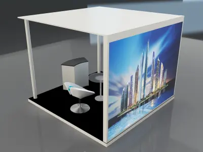 Booth Exhibition Stand a330 3D model