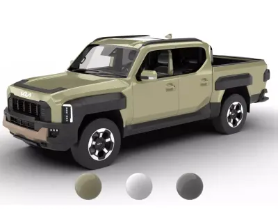 Kia Tasman 2026 3d model 3D model