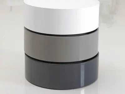 Abdallah Drum End Table Free 3D model